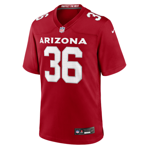 Men's Arizona Cardinals Kitan Crawford Nike  Cardinal Team Game Jersey