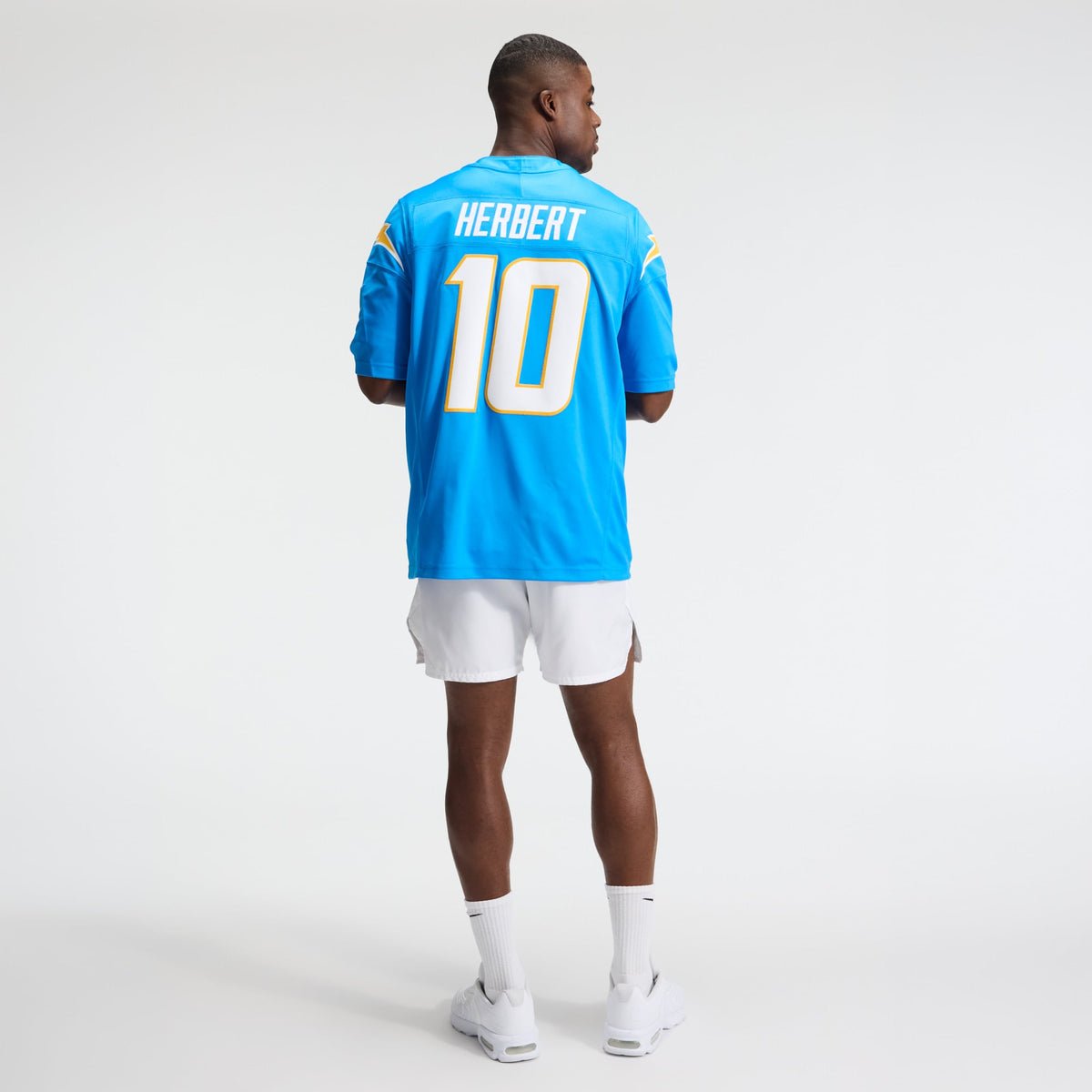 Men's Los Angeles Chargers Justin Herbert Nike Navy Alternate Super Chargers Vapor F.U.S.E. Stitched Limited Jersey