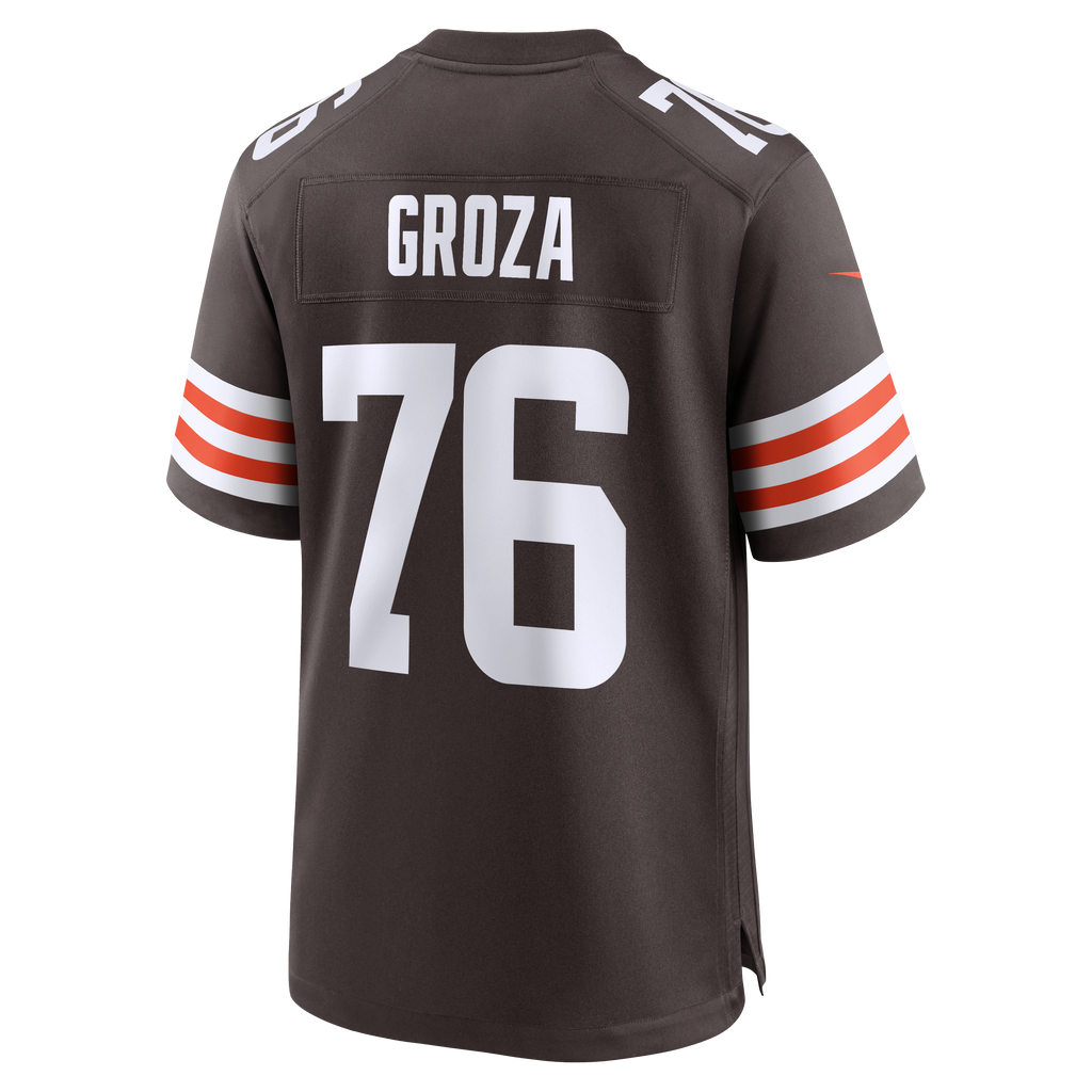 Men's Cleveland Browns Lou Groza Nike Brown Game Retired Player Jersey