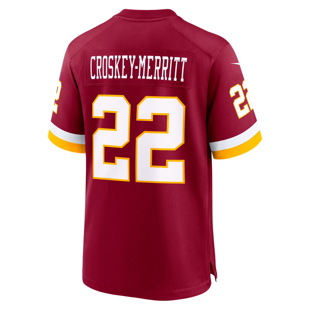Men's Washington Commanders Jacory Croskey-Merritt Nike White Game Super Bowl Era Jersey