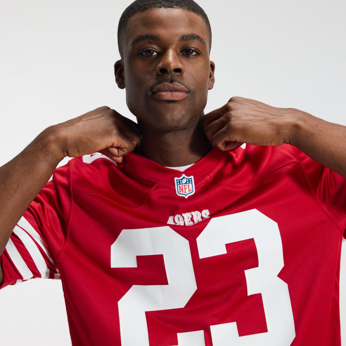 Men's San Francisco 49ers Christian McCaffrey Nike Scarlet Game Player Jersey