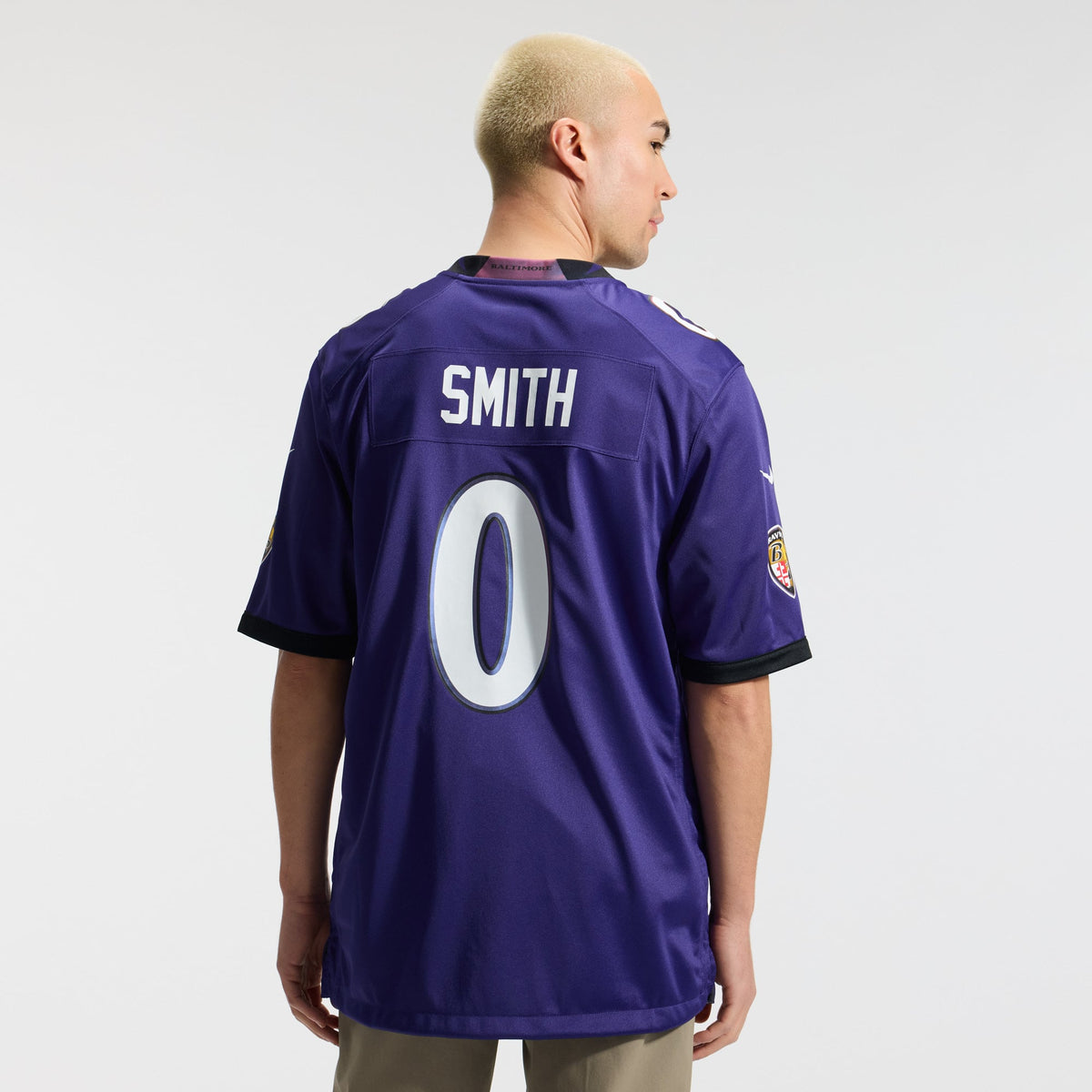 Men's Baltimore Ravens Roquan Smith Nike Purple Team Game Jersey