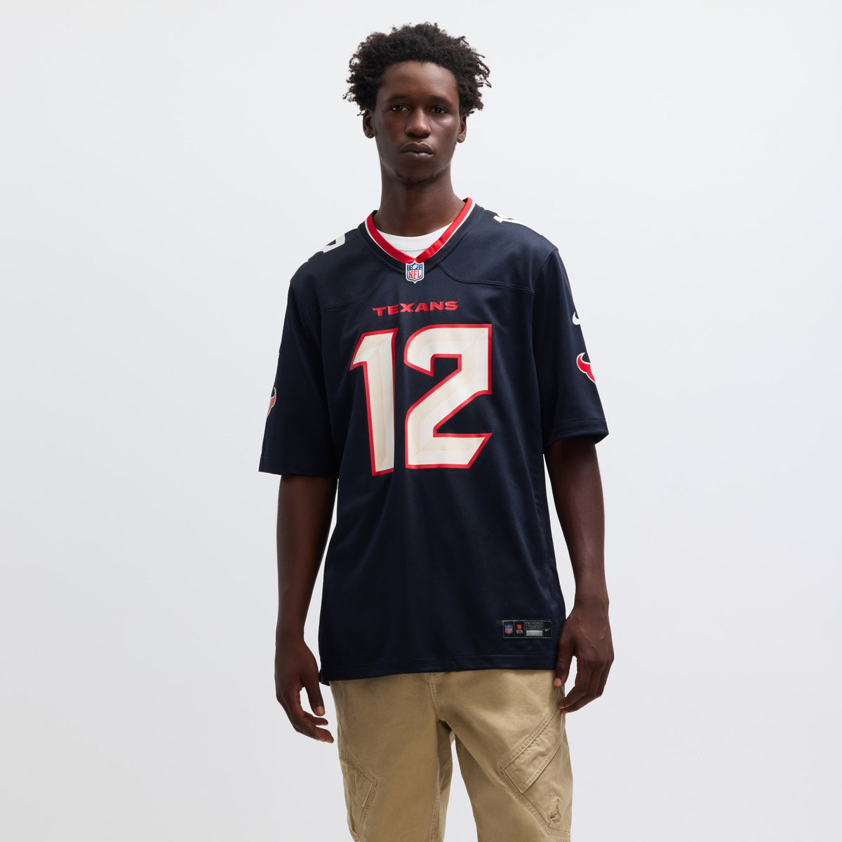 Men's Houston Texans Nico Collins Nike  Red Alternate Game Jersey