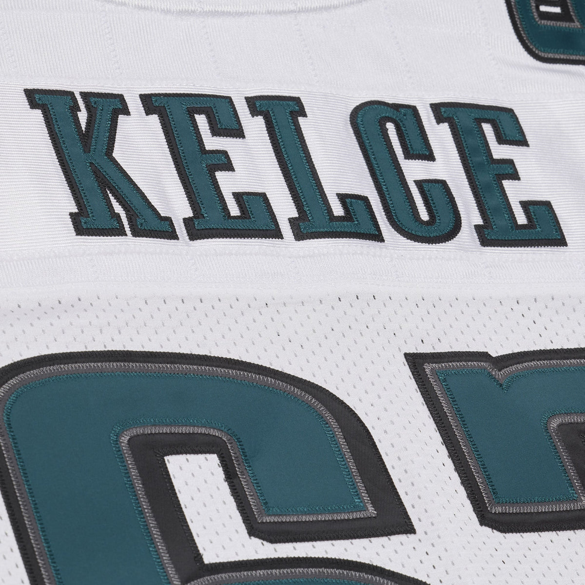 Men's Philadelphia Eagles Jason Kelce Mitchell & Ness White 2011 Authentic Throwback Jersey