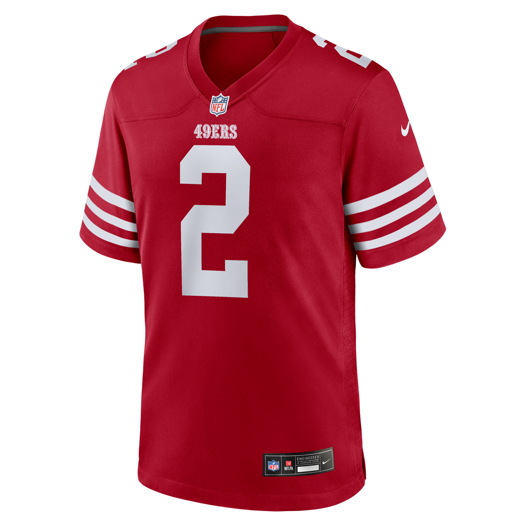 Men's San Francisco 49ers Deommodore Lenoir Nike  Scarlet  Game Jersey