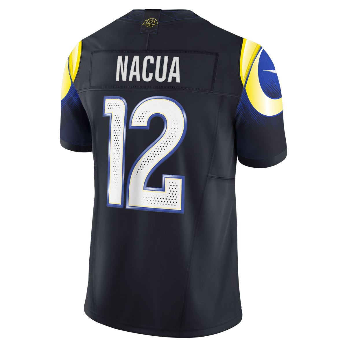 Men's Los Angeles Rams Puka Nacua Nike Dark Blue Rivalries Collection Stitched Limited Jersey