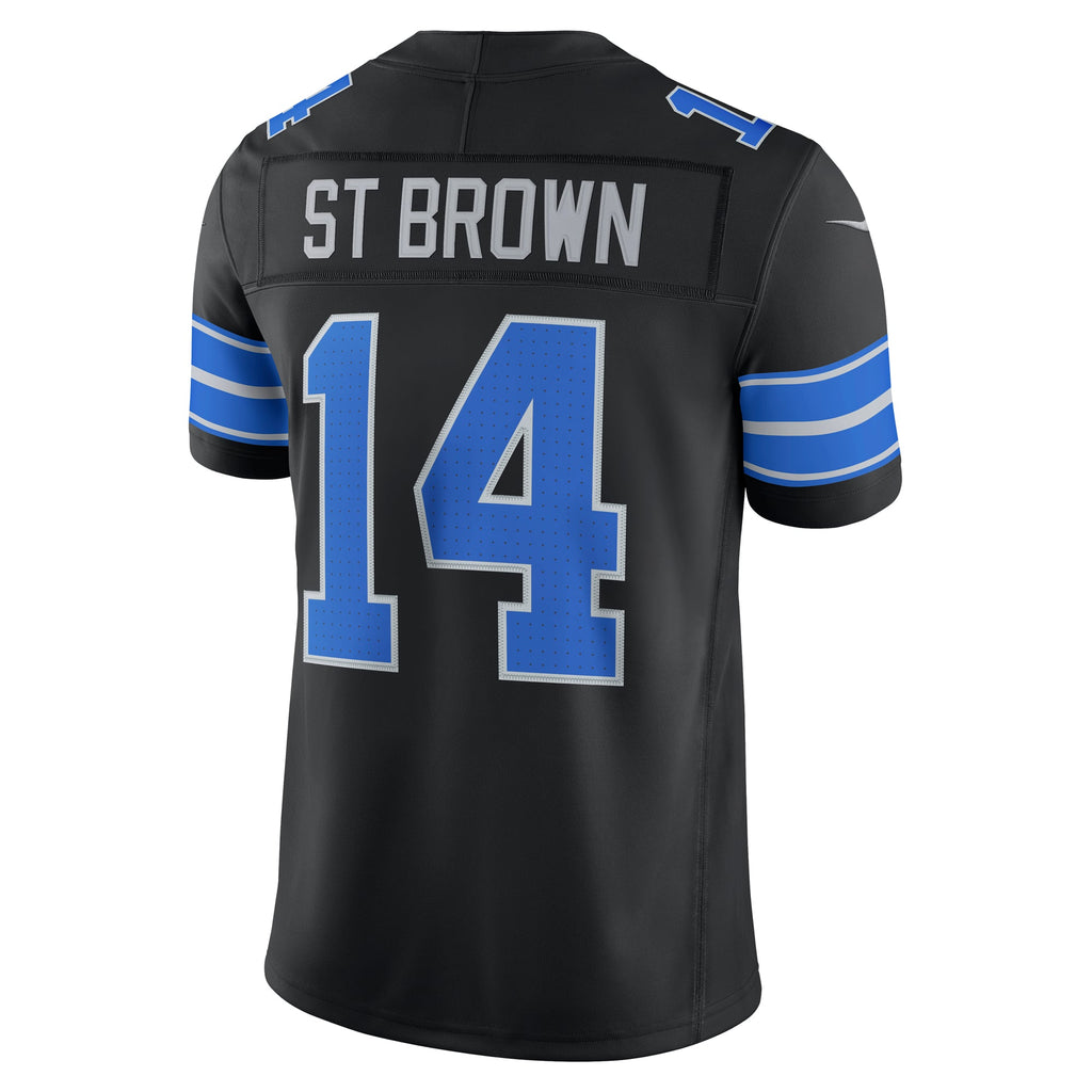 Men's Detroit Lions Amon-Ra St. Brown Nike White Vapor F.U.S.E. Stitched Limited Jersey