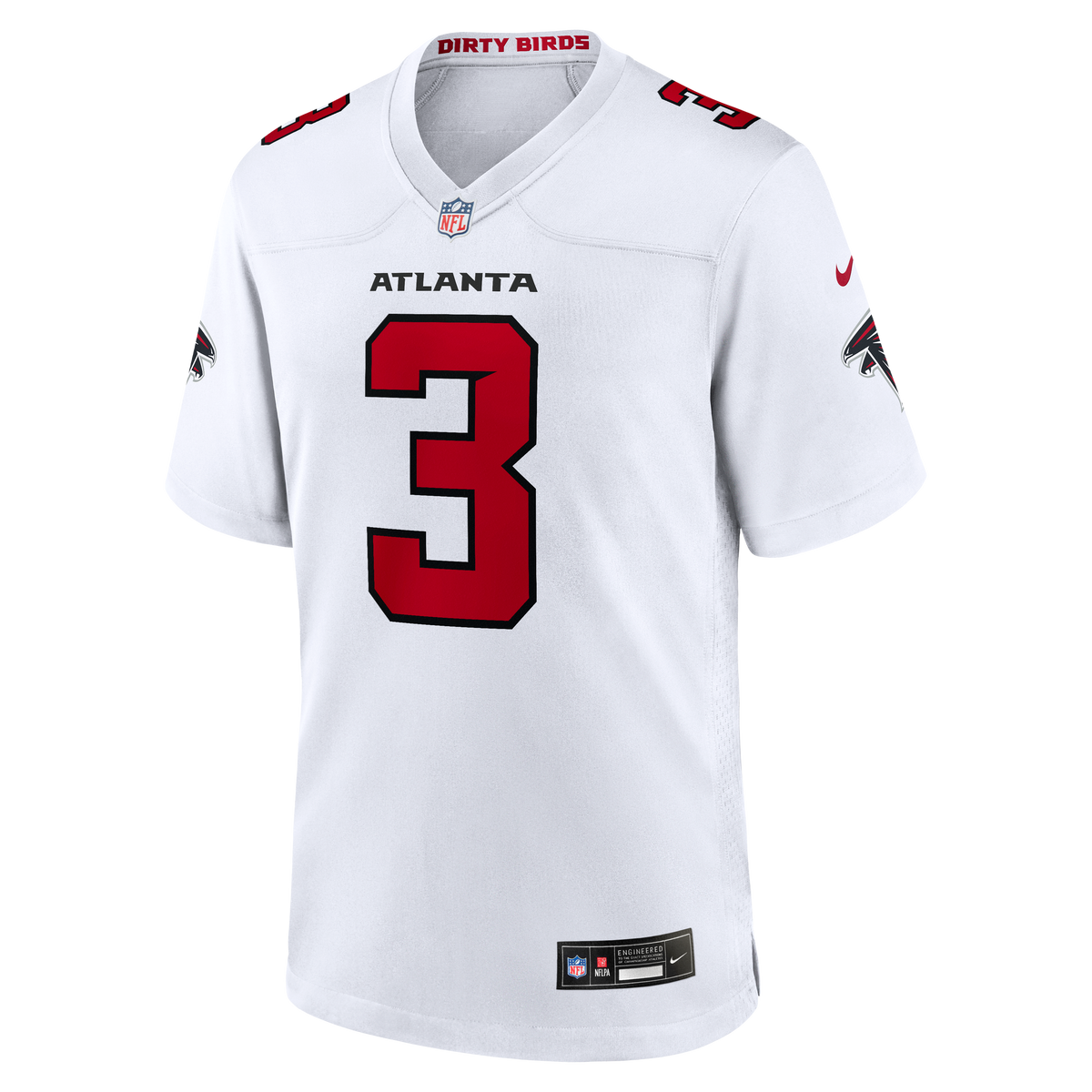 Men's Atlanta Falcons Jessie Bates III Nike White Game Jersey