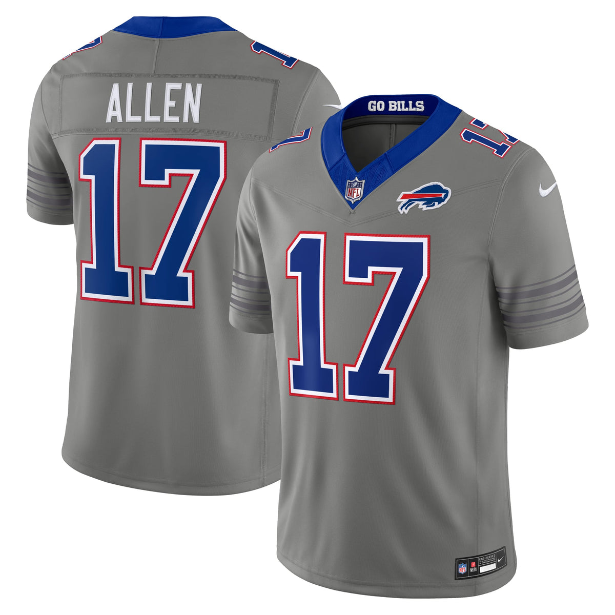 Men's Buffalo Bills Josh Allen Nike Red Alternate Vapor F.U.S.E. Stitched Limited Jersey