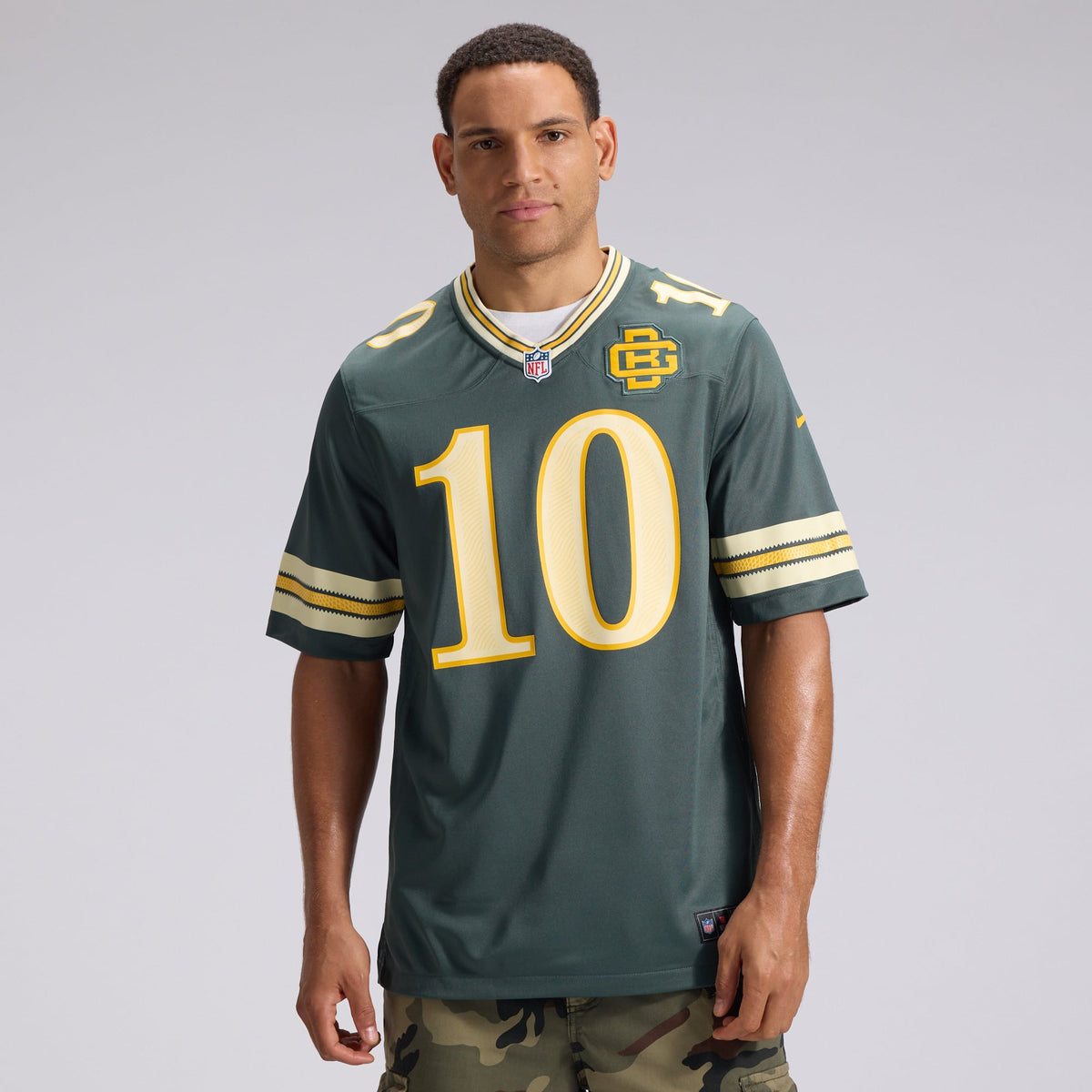Men's Green Bay Packers Jordan Love Nike Green 2026 Rivalries Collection Game Jersey