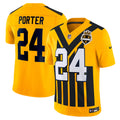 Men's Pittsburgh Steelers Joey Porter Jr. Nike Gold Alternate 1933 Throwback Vapor F.U.S.E. Limited Jersey