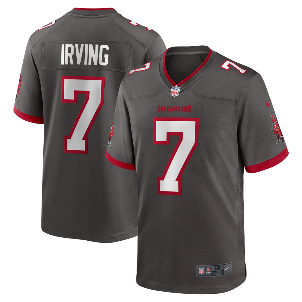 Men's Tampa Bay Buccaneers Bucky Irving Nike  Pewter Alternate Game Jersey