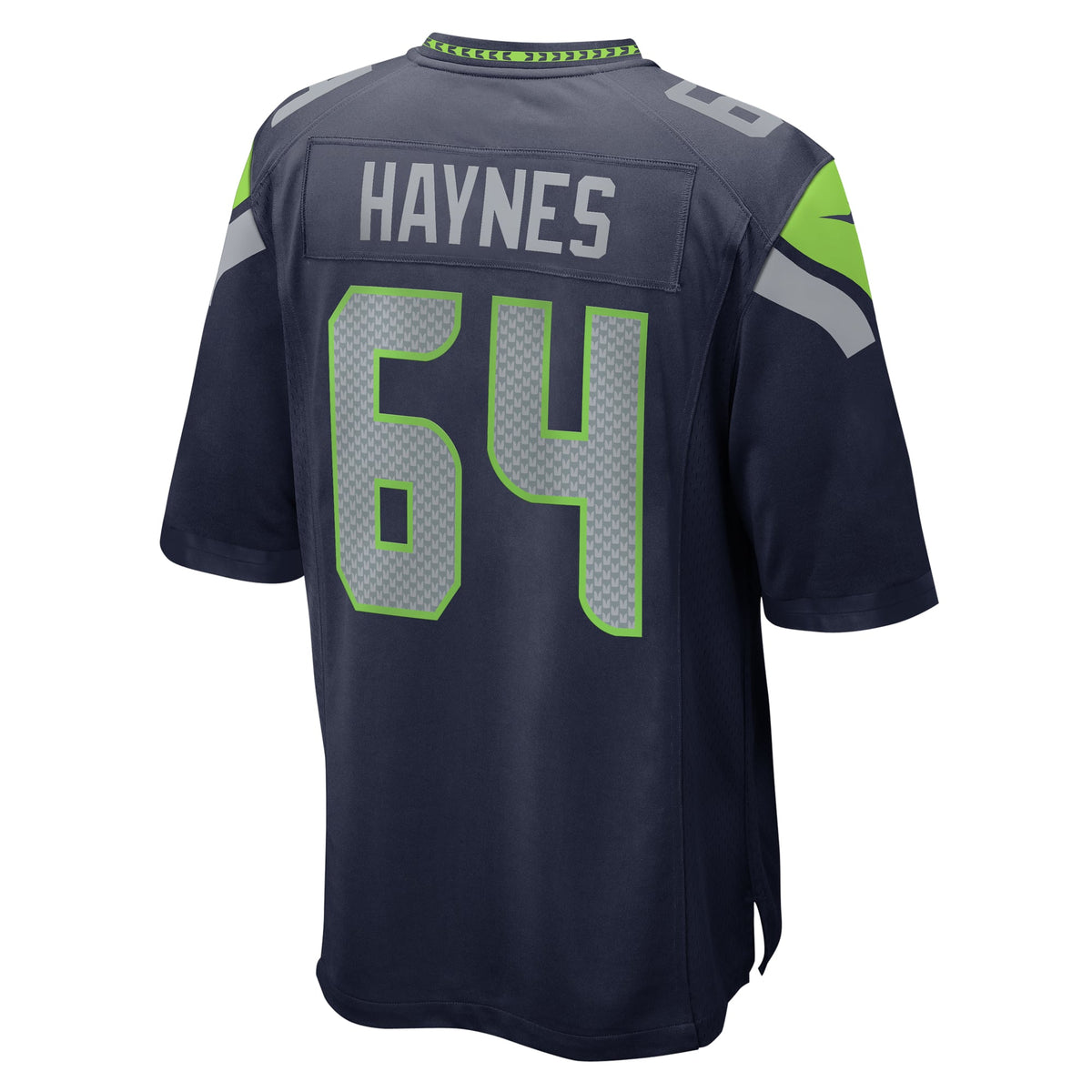 Men's Seattle Seahawks Christian Haynes Nike  College Navy  Game Jersey