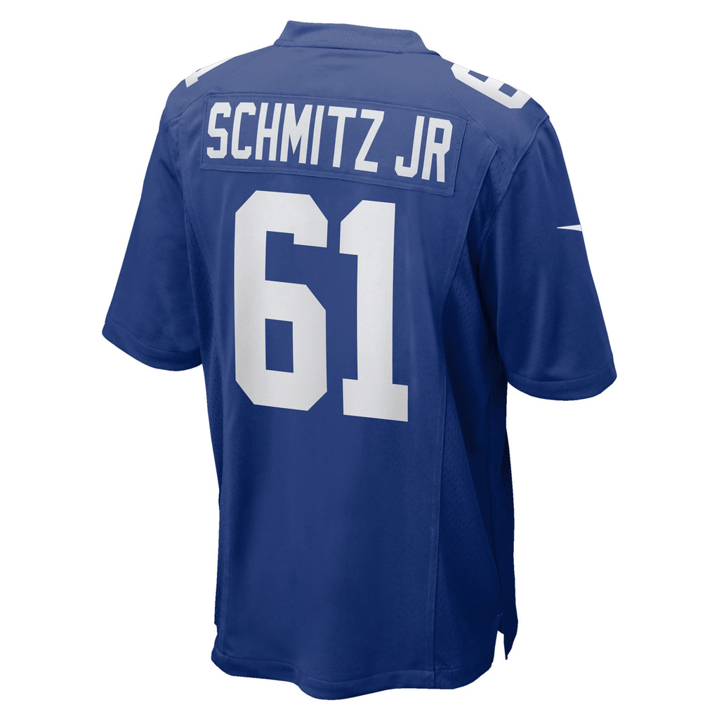 Men's New York Giants John Michael Schmitz Jr. Nike  Royal Team Game Jersey