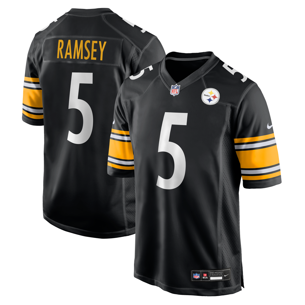 Men's Pittsburgh Steelers Jalen Ramsey Nike  Black Team Game Jersey