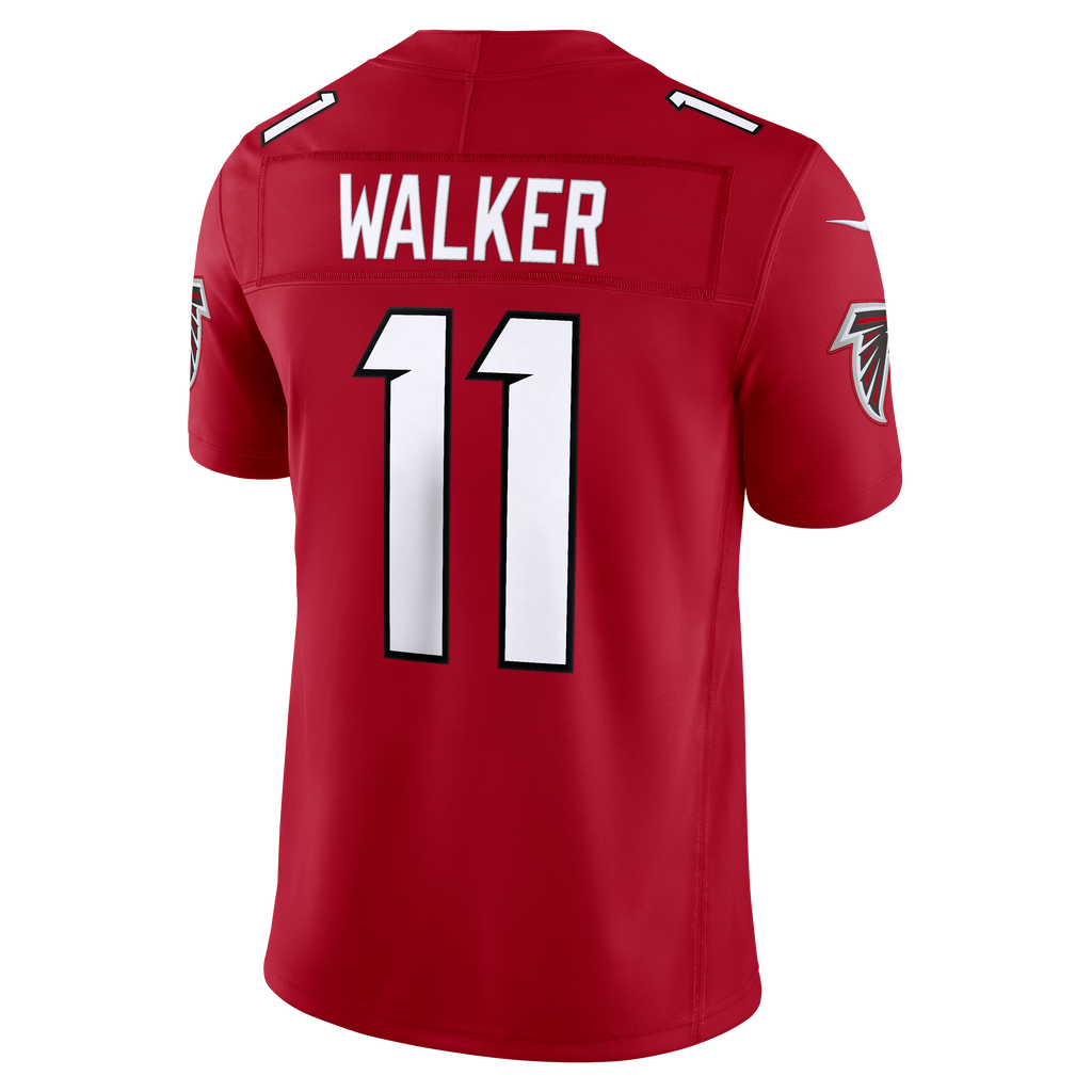 Men's Atlanta Falcons Jalon Walker Nike White Vapor F.U.S.E. Stitched Limited Jersey