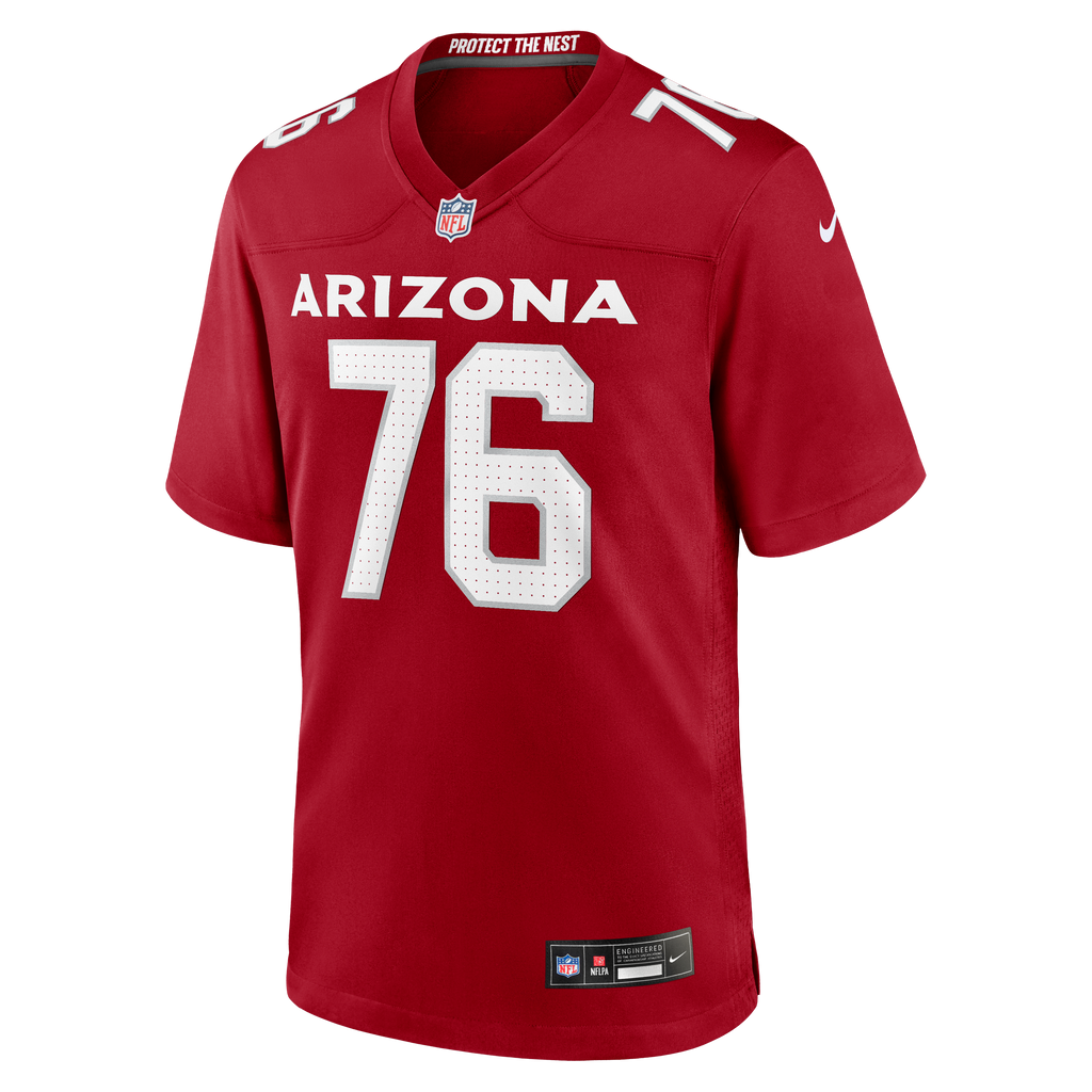 Men's Arizona Cardinals Will Hernandez Nike  Cardinal Team Game Jersey