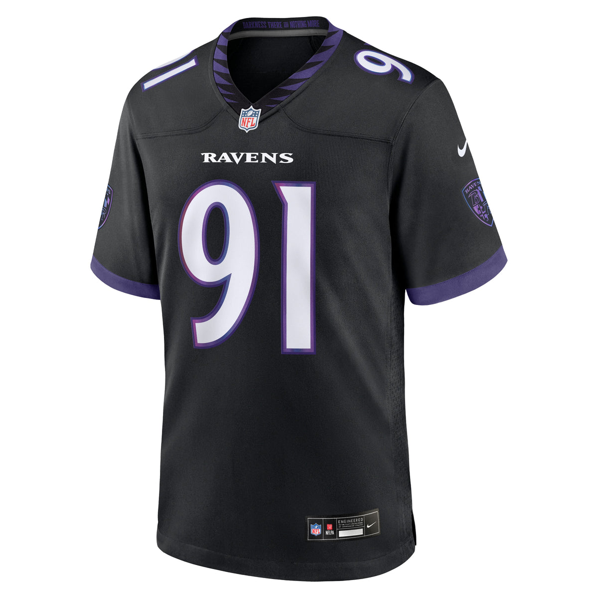 Men's Baltimore Ravens Trey Hendrickson Nike Black Alternate Game Jersey