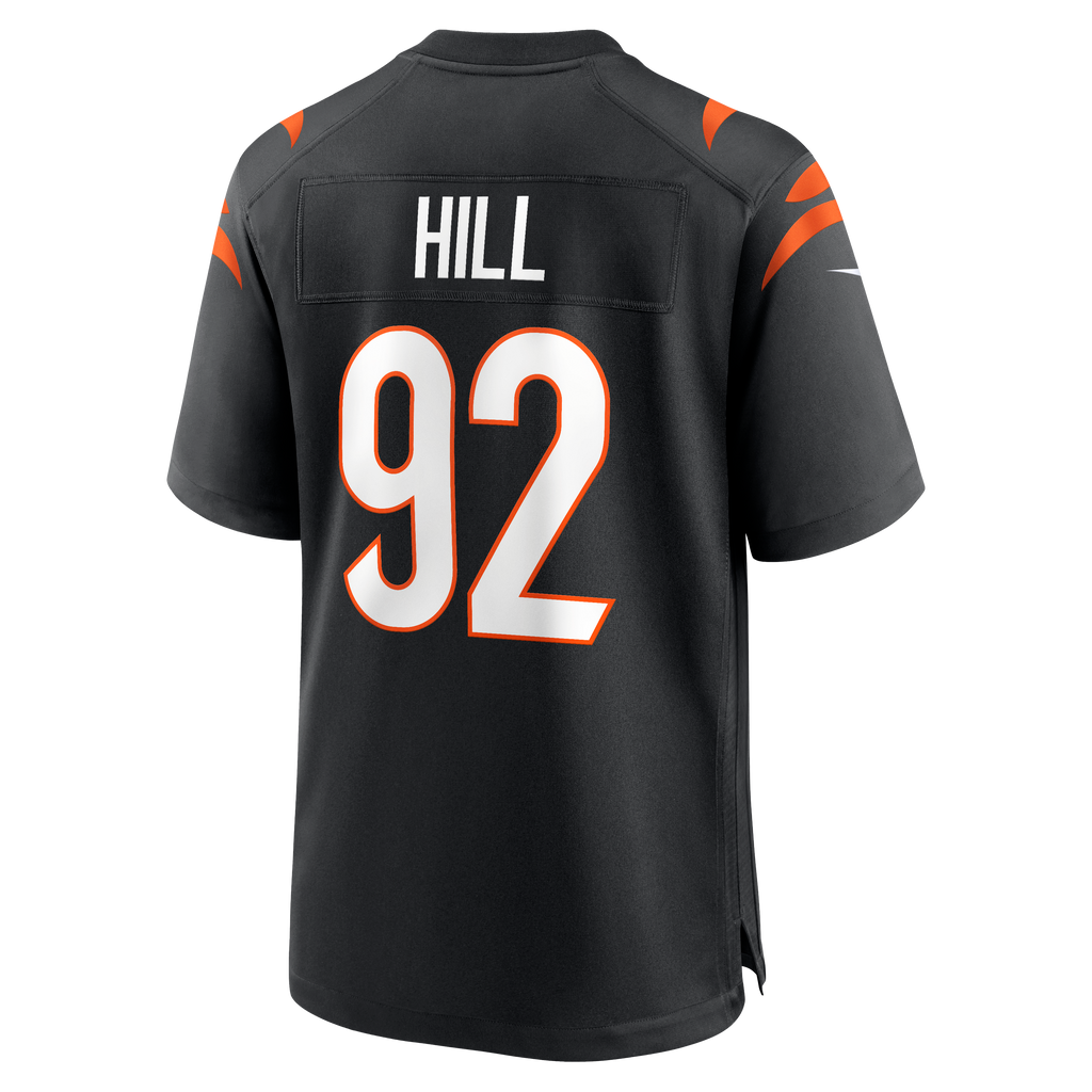 Men's Cincinnati Bengals B.J. Hill Nike Black Game Jersey