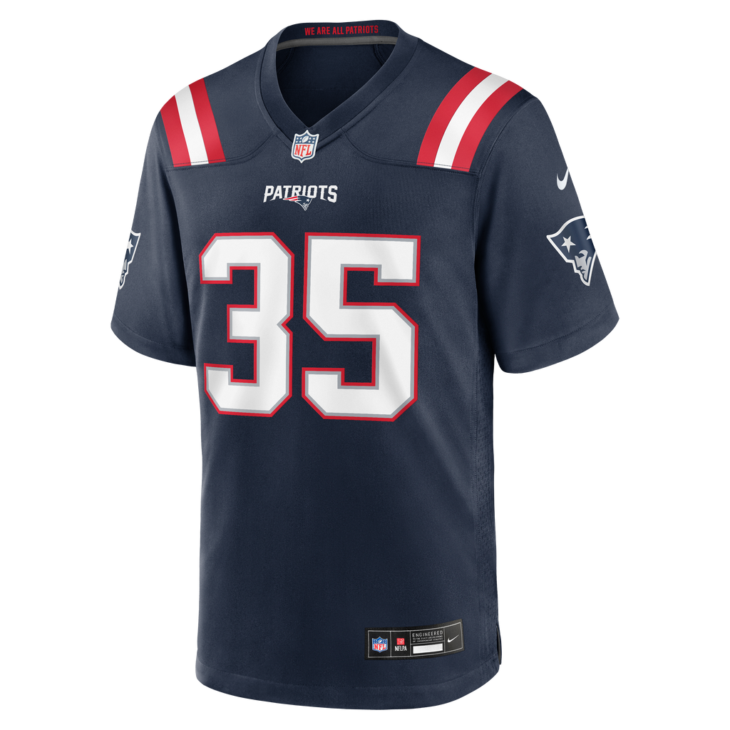 Men's New England Patriots K.J. Britt Nike Navy Team Game Jersey