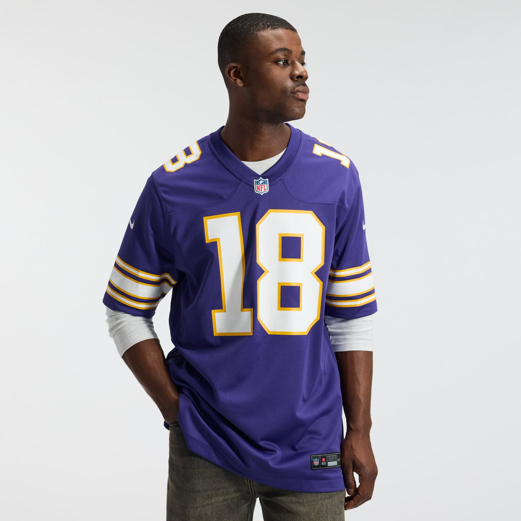 Men's Minnesota Vikings Justin Jefferson Nike Purple Classic Player Game Jersey