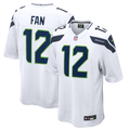 Men's Seattle Seahawks 12s Nike White Game Jersey