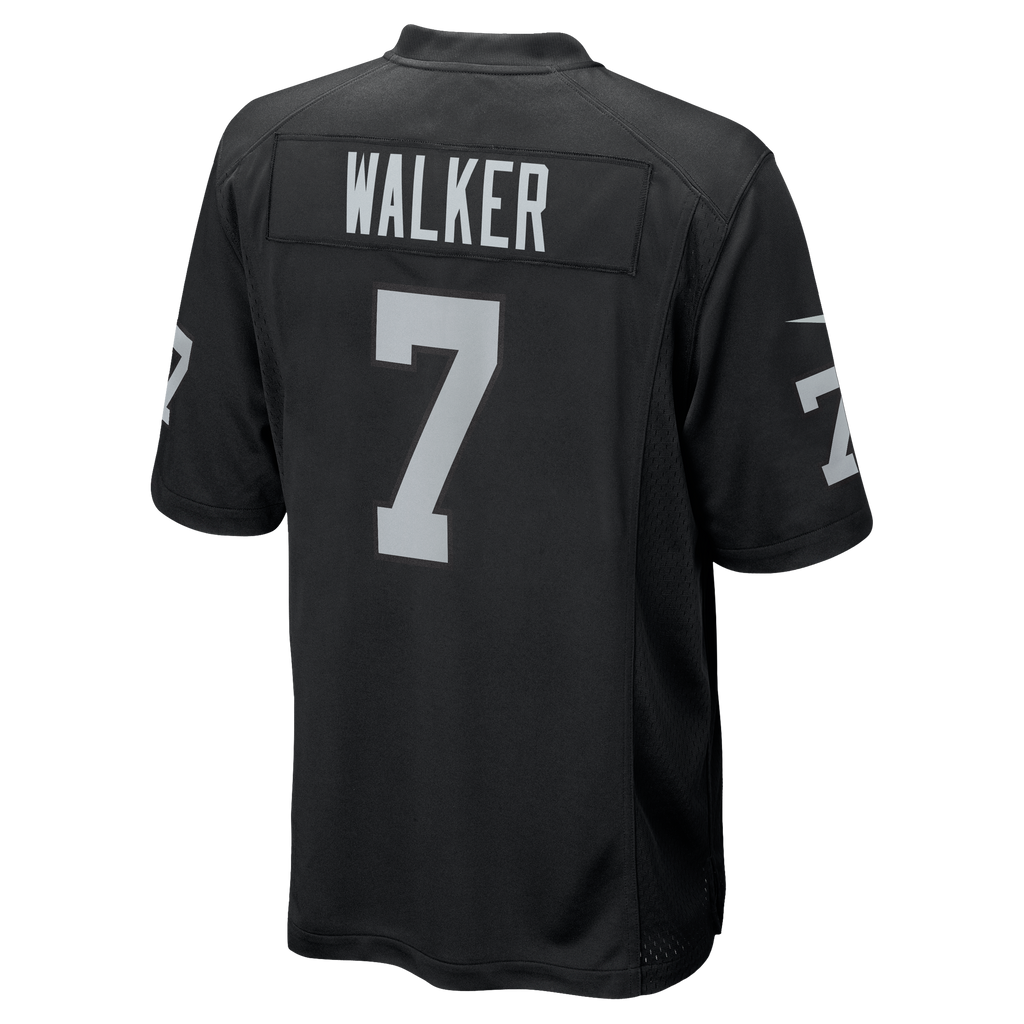 Men's Las Vegas Raiders Quay Walker Nike  Black Team Game Jersey