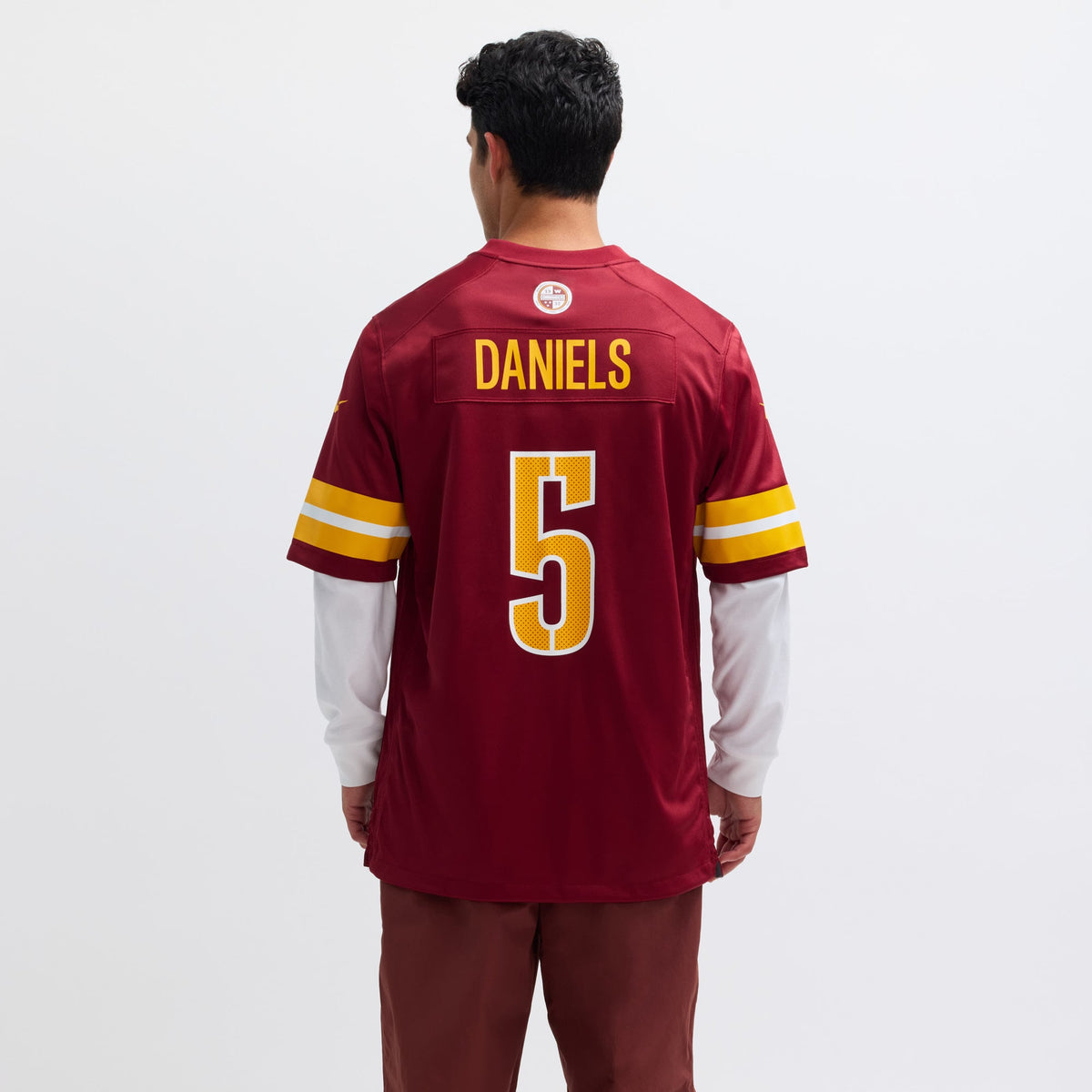 Men's Washington Commanders Jayden Daniels Nike White  Player Game Jersey
