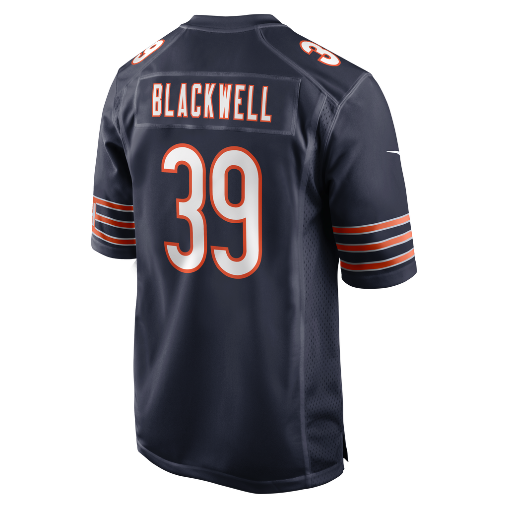 Men's Chicago Bears Josh Blackwell Nike Navy Game Player Jersey