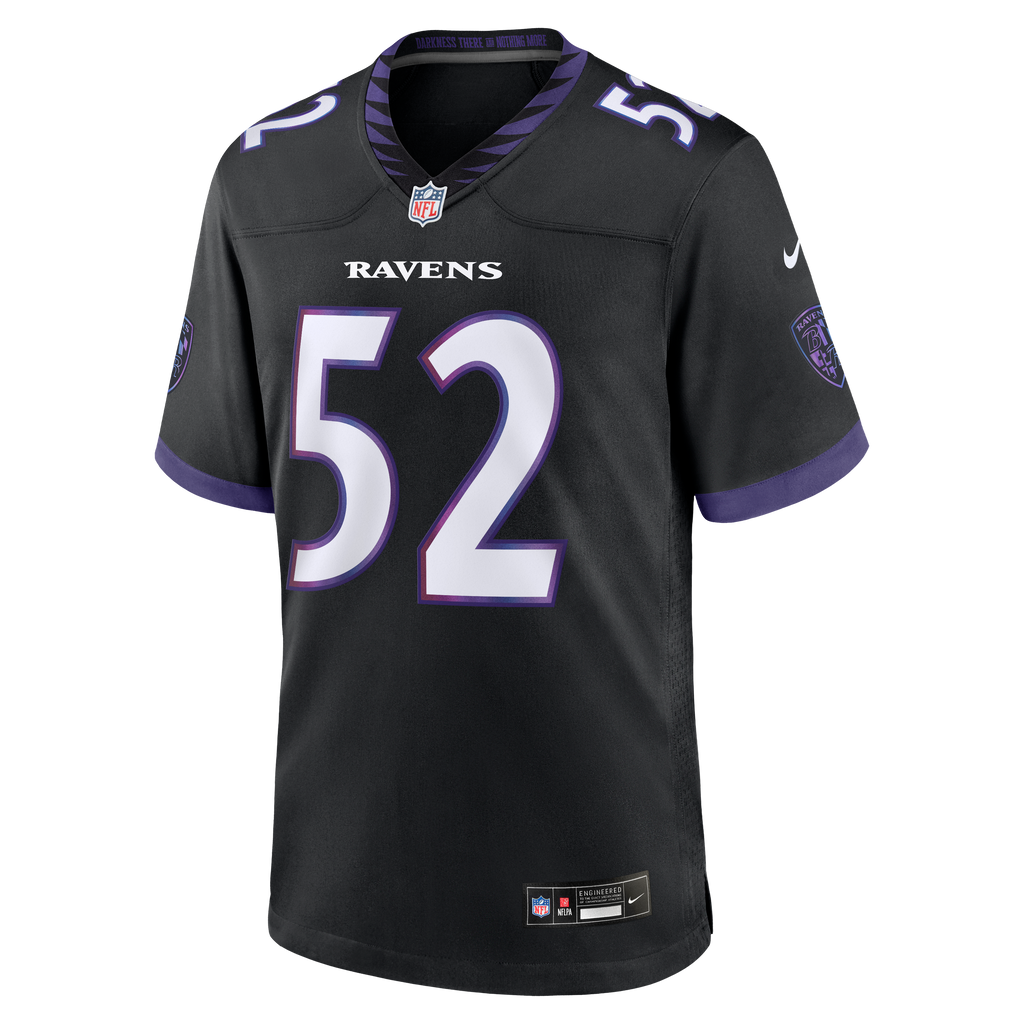 Men's Baltimore Ravens Ray Lewis Nike Black Alternate Retired Player Game Jersey