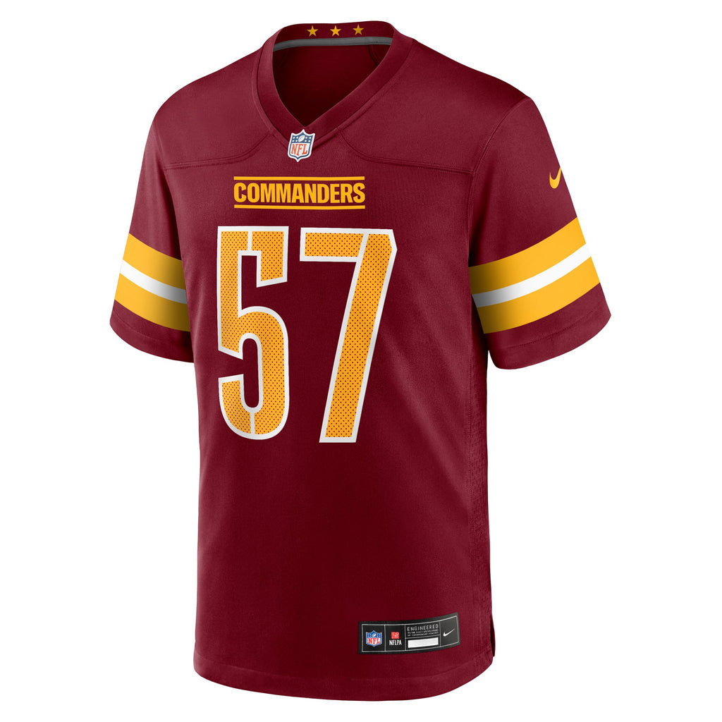 Men's Washington Commanders Nick Bellore Nike  Burgundy Team Game Jersey