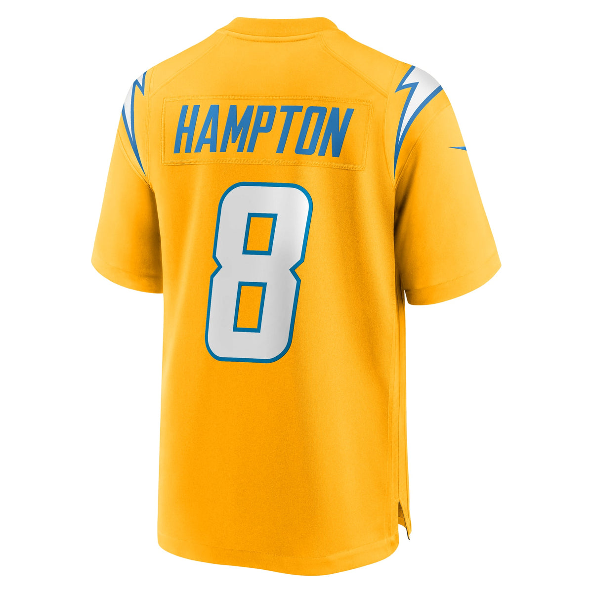 Men's Los Angeles Chargers Omarion Hampton Nike Gold Alternate Charger Power Game Player Jersey