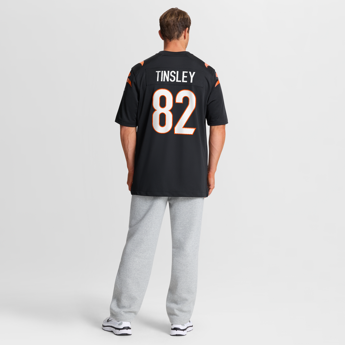 Men's Cincinnati Bengals Mitchell Tinsley Nike  Black Team Game Jersey