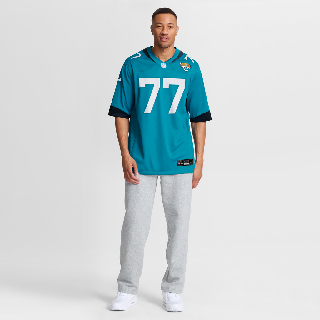 Men's Jacksonville Jaguars Anton Harrison Nike Teal  Game Jersey