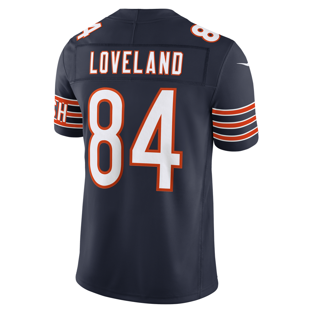 Men's Chicago Bears Colston Loveland Nike Navy Team Vapor F.U.S.E. Stitched Limited Jersey