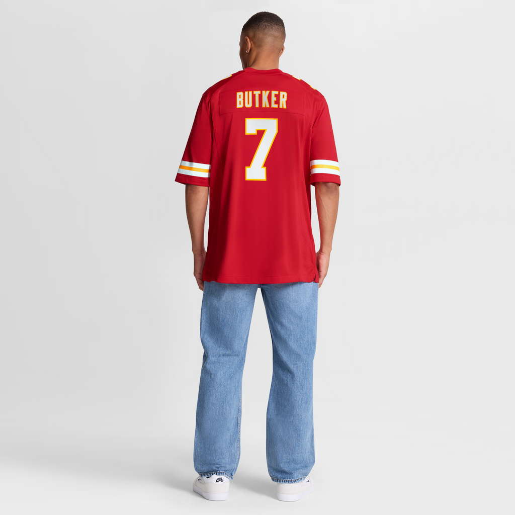 Men's Kansas City Chiefs Harrison Butker Nike Red Game Jersey