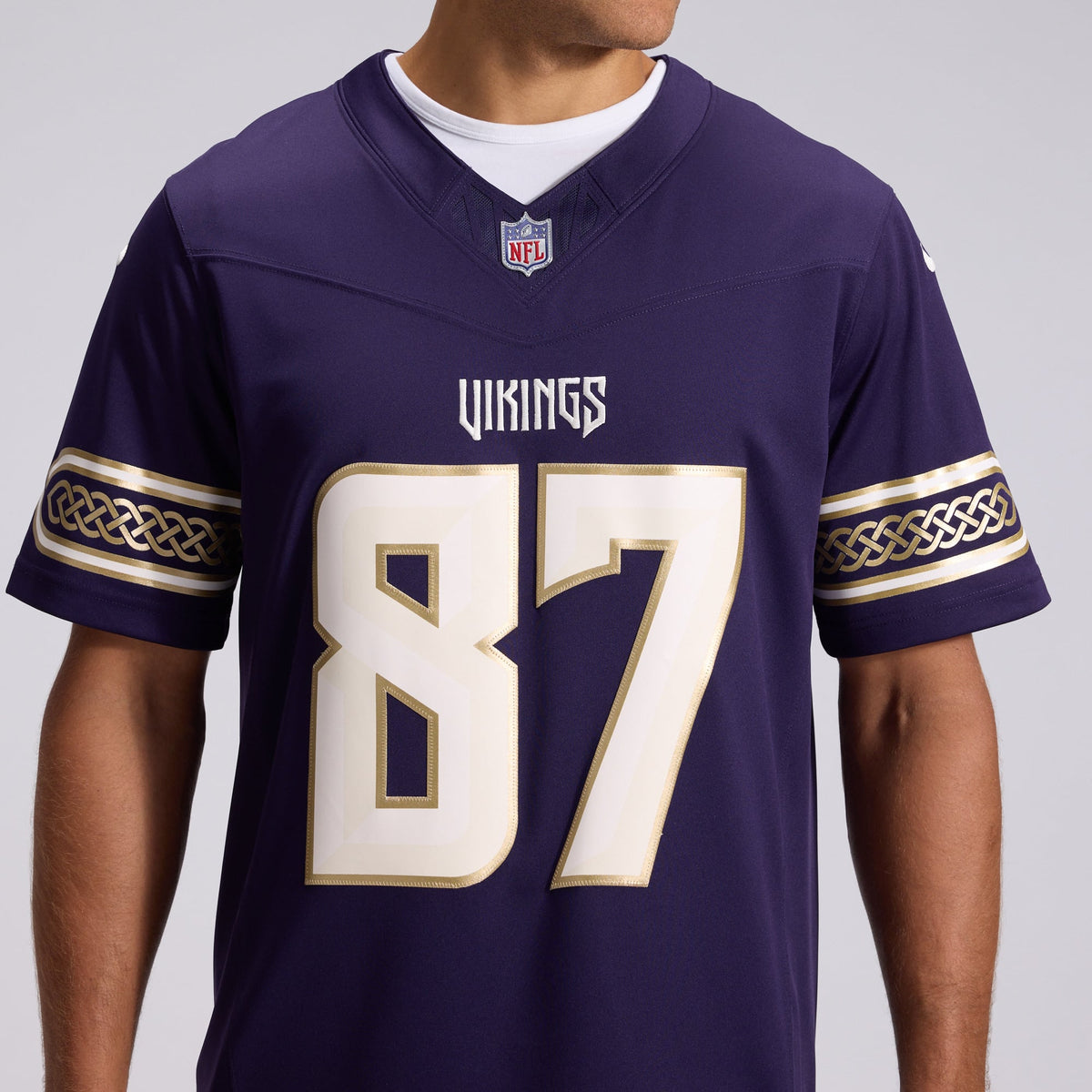 Men's Minnesota Vikings T.J. Hockenson Nike Purple 2026 Rivalries Collection Stitched Limited Jersey