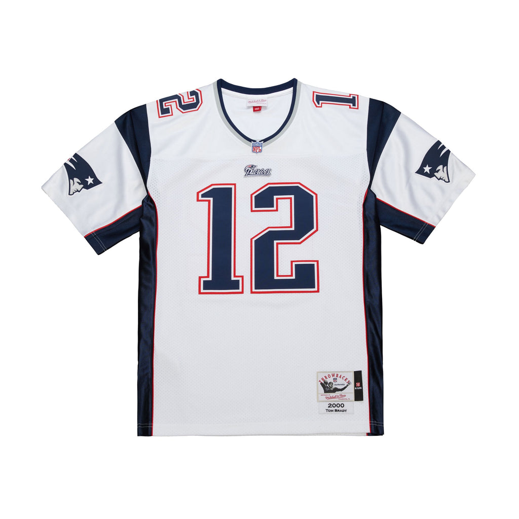 Men's New England Patriots Tom Brady Mitchell & Ness Navy Super Bowl XXXVI Authentic Throwback Jersey
