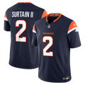 Men's Denver Broncos Pat Surtain II Nike Navy Alternate Vapor F.U.S.E. Stitched Limited Jersey