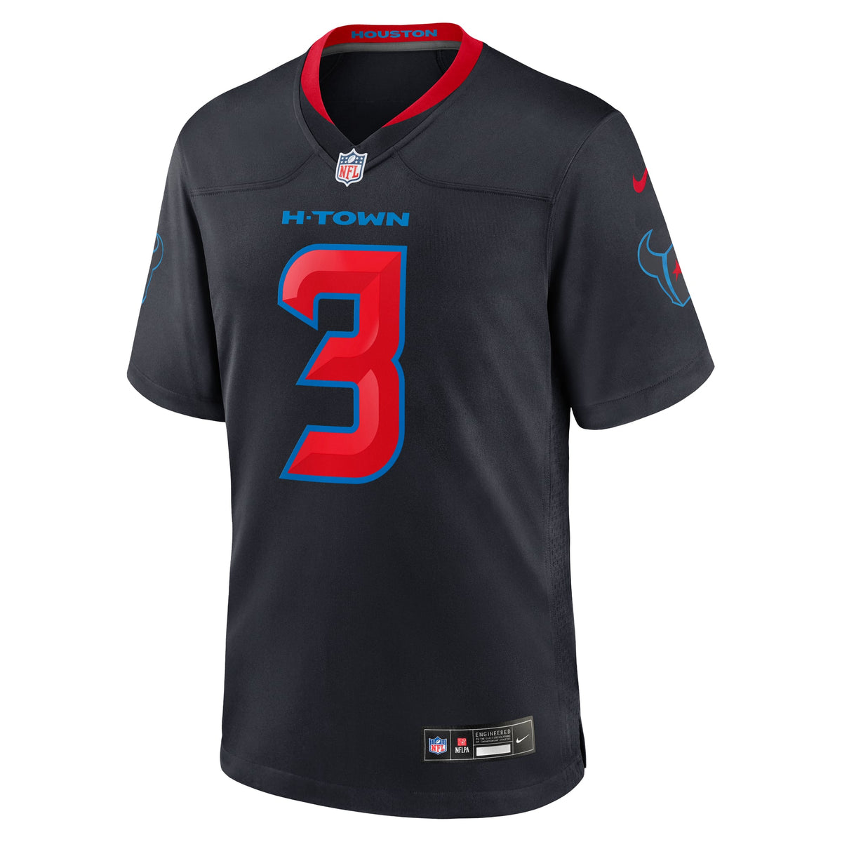 Men's Houston Texans Tank Dell Nike  Navy 2nd Alternate Game Jersey