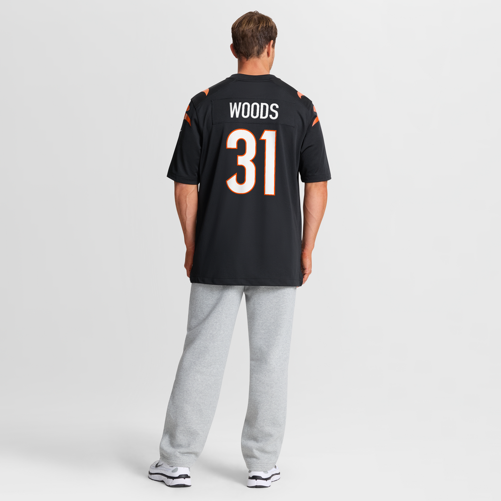 Men's Cincinnati Bengals Ickey Woods Nike Black Retired Player Game Jersey