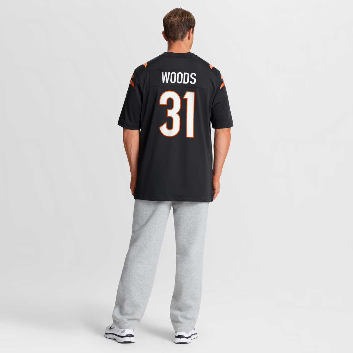 Men's Cincinnati Bengals Ickey Woods Nike Black Retired Player Game Jersey
