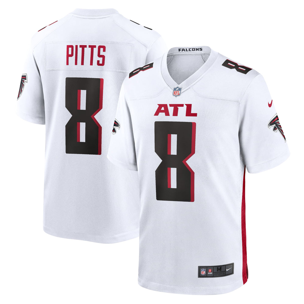 Men's Atlanta Falcons Kyle Pitts Nike Black Game Jersey