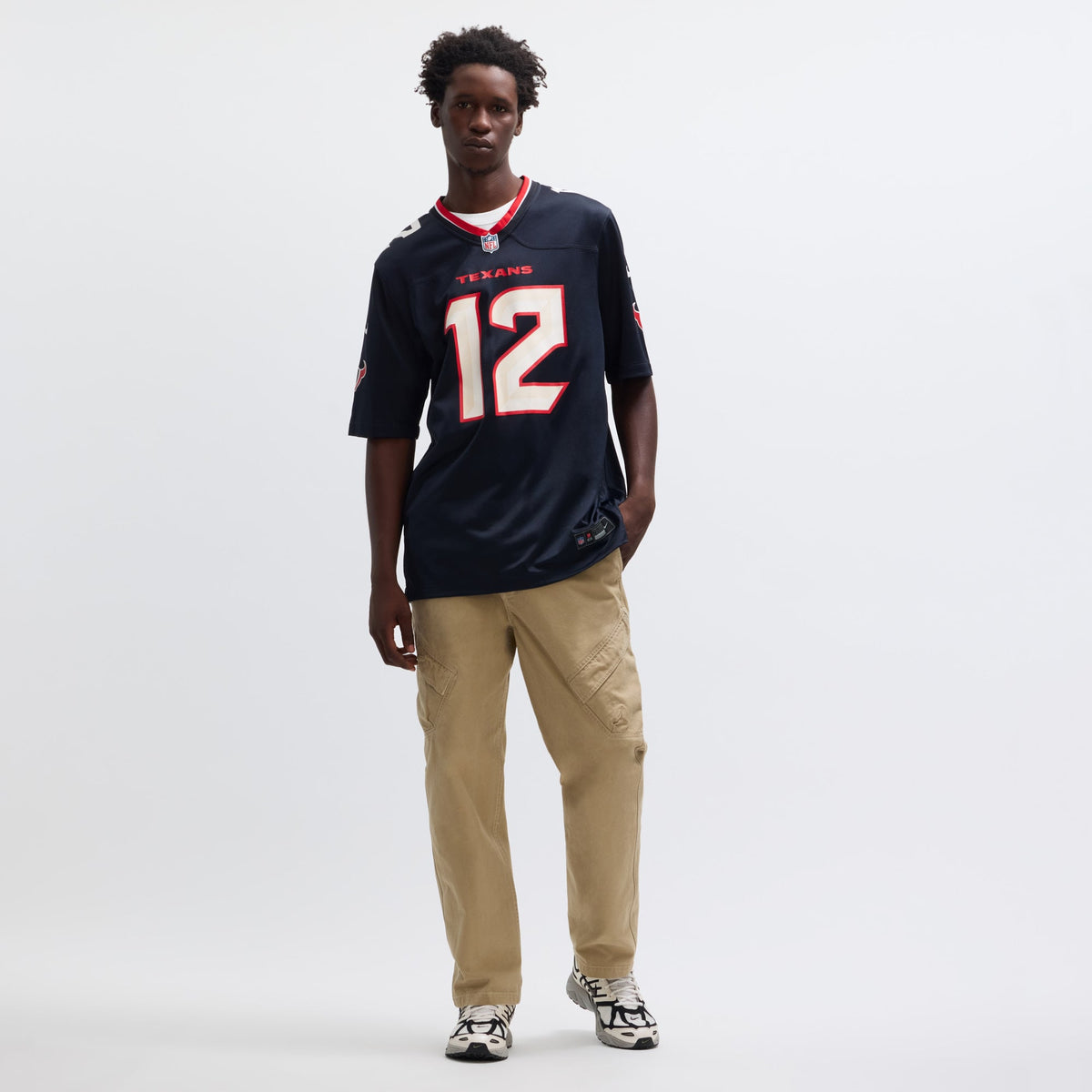 Men's Houston Texans Nico Collins Nike  Red Alternate Game Jersey