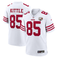 Men's San Francisco 49ers George Kittle Nike White 80th Anniversary Game Jersey
