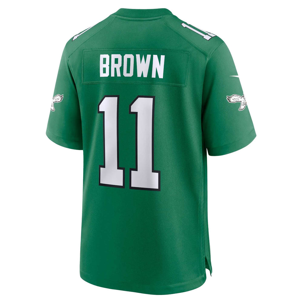 Men's Philadelphia Eagles A.J. Brown Nike Midnight Green Team Game Jersey