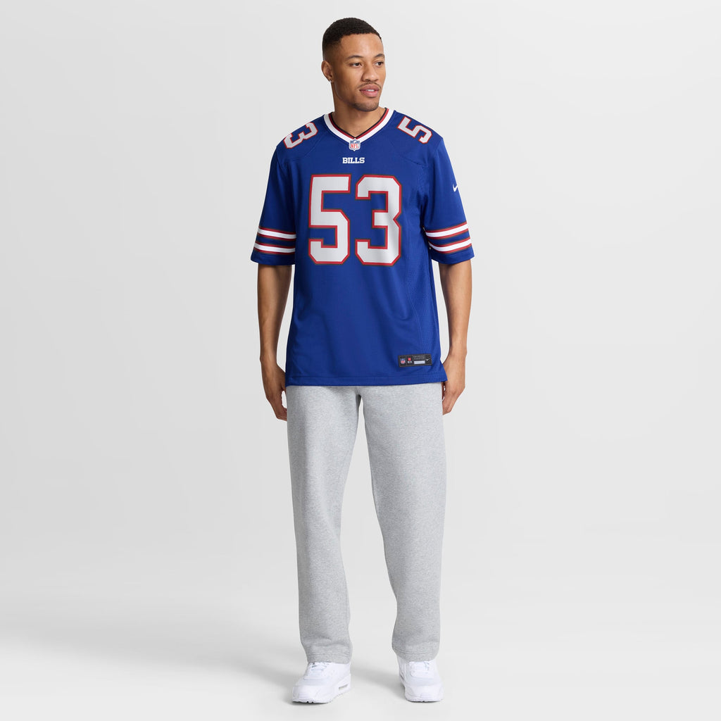Men's Buffalo Bills Lloyd Cushenberry III Nike  Royal Team Game Jersey