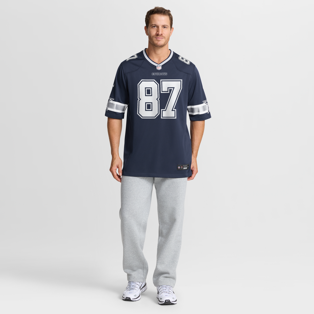 Men's Dallas Cowboys Jake Ferguson Nike Navy Team Game Jersey