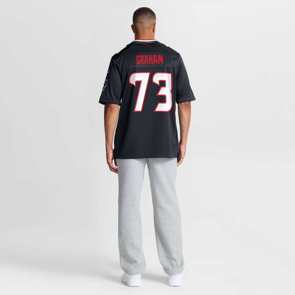 Men's Houston Texans Derrick Graham Nike Navy Team Game Jersey