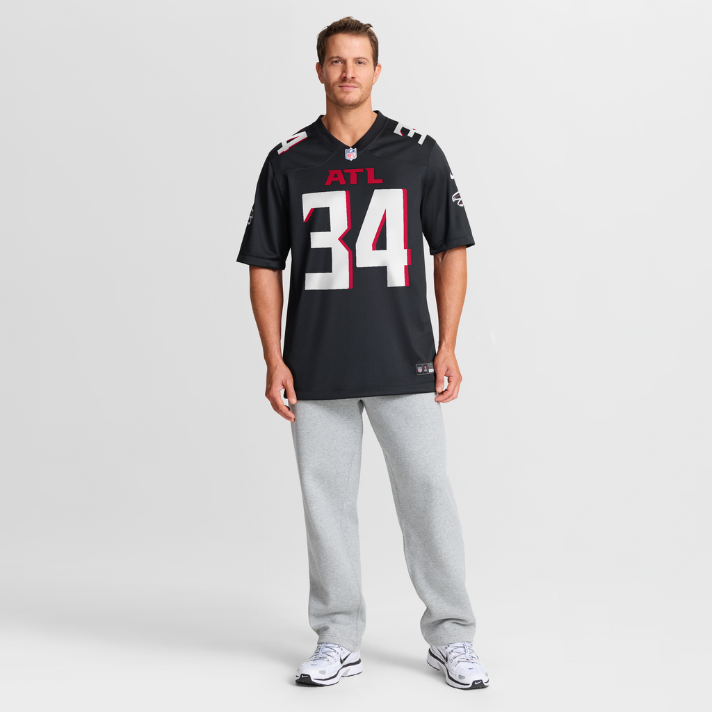 Men's Atlanta Falcons Ray Buchanan Nike Black Game Retired Player Jersey